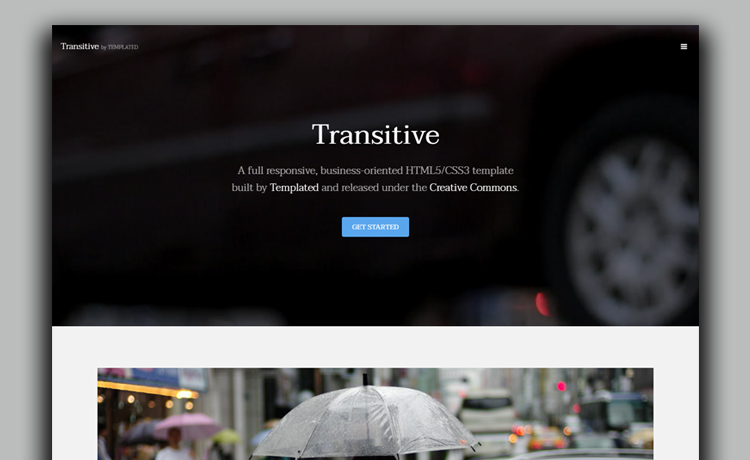 Free HTML5 Business Template With Video Background