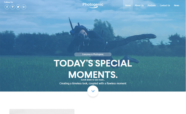 Free HTML5 Bootstrap 4 Portfolio Website Template