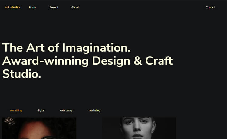 Free Bootstrap 4 HTML5 Responsive Portfolio Website Template