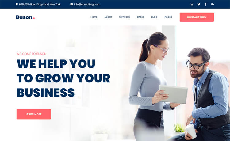 Free Bootstrap 4 HTML5 Professional Business Website Template