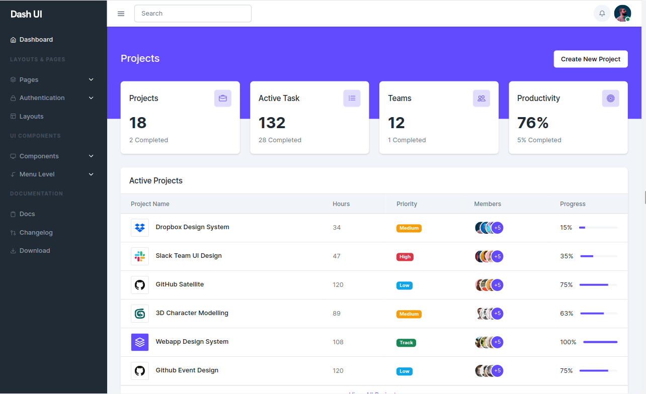 Free Bootstrap 5 nextJS Admin Template